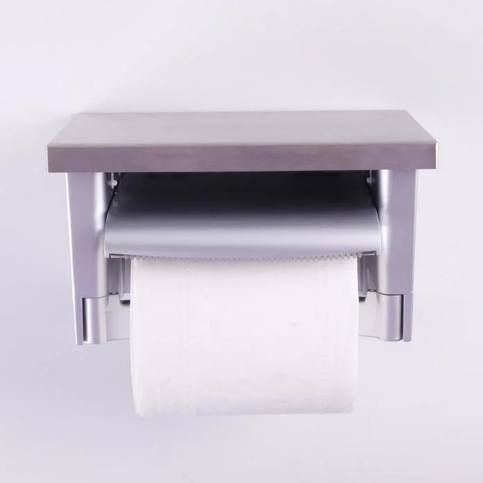 Durable Cheap Tissue Holder Toilet Paper Roll Holder Toilet Paper Holder Dispenser with Shelf